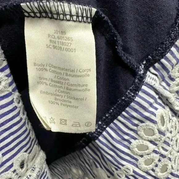 Boden Jersey Broderie Overlay Top - Picture 6 of 10